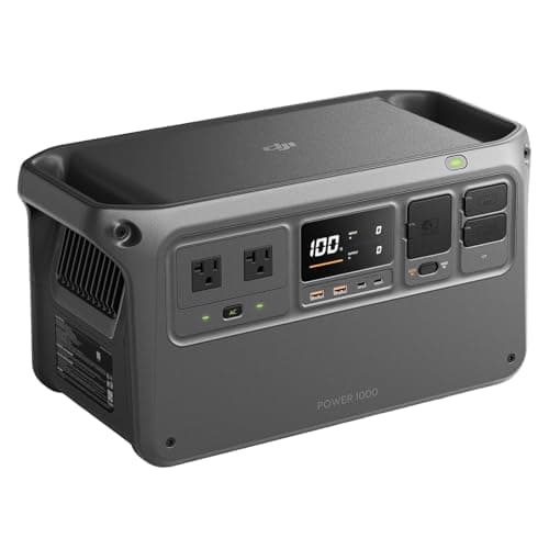 DJI Power 1000 Portable Power Station, 1024Wh LiFePO4 Battery, 2200W (Peak 2600W) AC/140W USB-C Output, 23db Ultra-Silent, Solar Generator For Home Backup, Camping(Solar Panel Optional) - Image 1