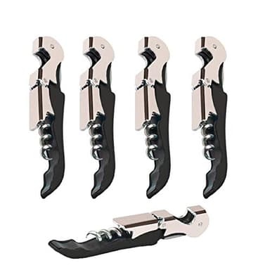 Kit-Home Professional Waiter Corkscrew Wine Openers Set (4 PCS),Upgraded with Heavy Duty Stainless Steel Hinges Wine Key for Restaurant Waiters, Sommelier, Bartenders - Image 1