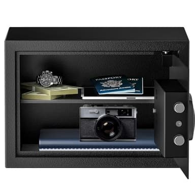 Bonsaii Safe, 0.6 Cubic Safe Box with Electronic Keypad, Removable Shelf, for Valuables Jewelry and Documents in Home, Hotel, or Business, 9.84" x 13.78" x 9.84" Inches, SF002 - Image 7