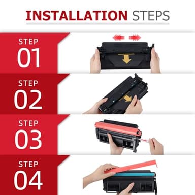 121 Black Toner Cartridge High Yield 4 Pack Compatible Replacement for Canon 121 CRG-121 CRG121 D1620 Toner for imageCLASS D1620 D1650 1620 1650 Printer - Image 5