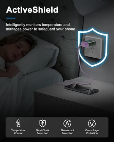 Type C Charger Fast Charging for iPhone 17 16 15, 2Pack [10FT&6FT] Long USB C Cable with 25W Phone Super Fast Charger Block Compatible with Galaxy S25/S24/Plus/Ultra,iPhone 15/16/17/Air/Plus/Pro Max - Image 6