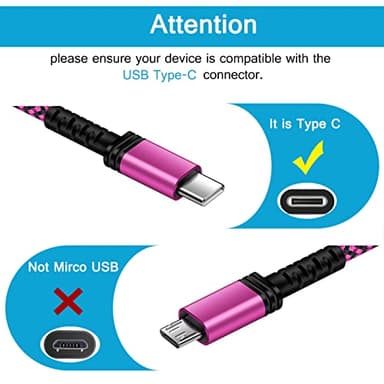 Samsung S23 Ultra USB Type C Cable Fast Charging,[3-Pack,10ft] Long USB C to USB A Android Phone Cable C Charger Cord Fast Charging for Galaxy S24 FE/S25/S25 Ultra//S23/S22/S21/A17,Google Pixel 9/8a/7 - Image 2