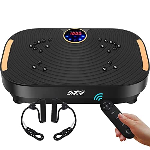 AXV Vibration Plate Exercise Machine Whole Body Workout Vibrate Fitness Platform Lymphatic Drainage Machine for Weight Loss Shaping Toning Wellness Home Gyms Workout - Image 1