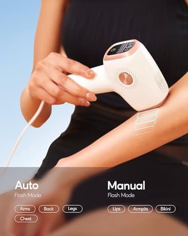 INNZA IPL Hair Removal with Ice Cooling Care Function for Women Permanent,999,999 Flashes Painless IPL Hair Remover, Hair Removal Device for Armpits Legs Arms Bikini Line - Image 5
