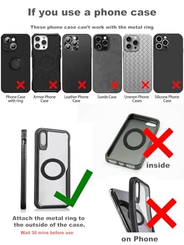 Upgraded 360° Nano Gel Vacuum Magnetic Phone Holder, Car Phone Holder for Magsafe[108+LBS Strongest Suction & 3000gf Strongest Magnetic], Suction Cup Phone Mount for Car/for iPhone 17 Pro Max - Image 9