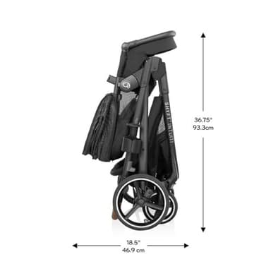 Evenflo Shyft Intuiti Travel System with Revolve180 LiteMax NXT Rotational Infant Car Seat (Black Shale) - Image 3