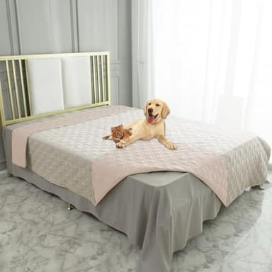 Ameritex Waterproof Dog Bed Cover Pet Blanket for Furniture Bed Couch Sofa Reversible - Image 1
