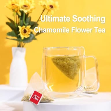 FullChea - Chamomile Tea bags, 50 Teabags - Pure & Natural Chamomile Flower Herbal Tea for Relaxation - Non-GMO - Caffeine-free - Support Digestion & Boost Immune System - Image 3
