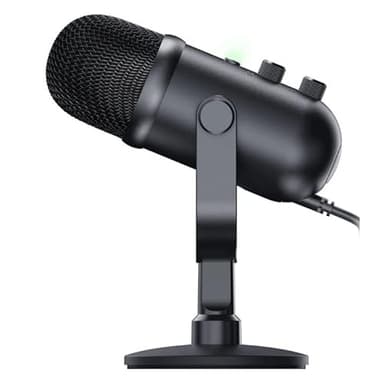 Razer Seiren V2 Pro - Professional-Grade USB Microphone for Streamers (Dynamic Microphone, High Pass Filter, Mic Monitoring Black (Renewed) - Image 2