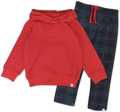 HonestBaby unisex-baby Hoodie Lounge Set 100% Organic Cotton for Infant Baby and Toddler, Boys, Girls - Image 2