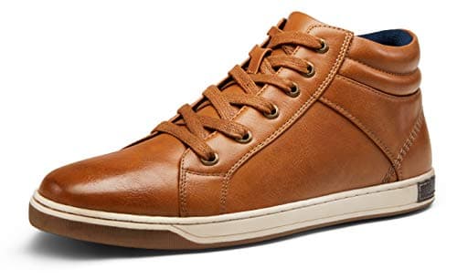 Jousen Men's Fashion Sneakers High Top Dress Sneakers Causal Shoes for Men (A81Q09 Yellow Brown 10.5) - Image 1