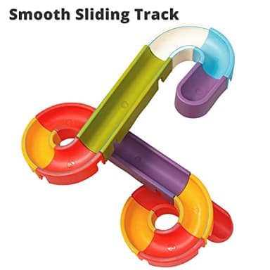 Aprilwolf Duck Slide Bath Toys for Kids Ages 4-8, Wall Track Building Set 3+ Year Old, Fun DIY Kit Bathtub Time Birthday Gift for Toddler Boys & Girls (34 PCS) - Image 3