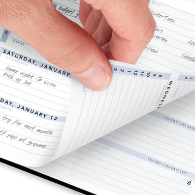 AT-A-GLANCE 2025 Appointment Book Planner, Weekly, 8" x 11", Large, The Action Planner, Black (70EP010525) - Image 3