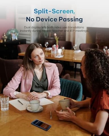 iFLYTEK AI Language Translator Device — 60 Languages, Real-Time Split-Screen & Two-Way Instant Voice Translation, 18 Offline Packs, 2-Year Global Data for K-12 Education, Business, Travel - Image 3