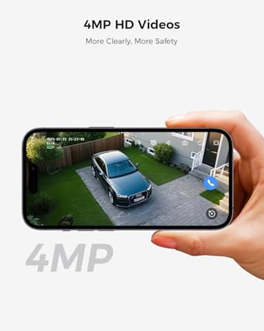 Hiseeu Solar Security Cameras Wireless Outdoor, 4 Cam-Kit, Expandable to 10CH, No Monthly Fee, Solar-Powered, Home Security Cameras System with 2K Color Night Vision, Easy Setup, 2.4G & 5G WiFi - Image 5
