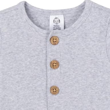 Gerber Baby Boys and Baby Girls' 2-Pack Long Leg Rompers, Floral, 3-6 Months - Image 5