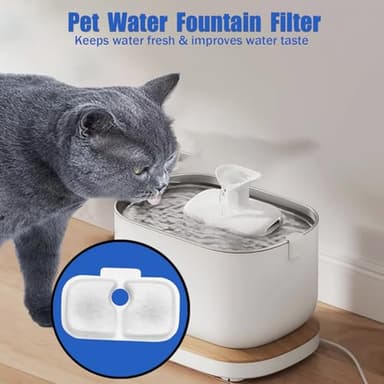 Cat Water Fountain Filter,12 packs Pet Fountain Filter Replacement for Pet Fountain,Filters Replacements fit for Petlibro Dockstream Cat Water Fountain PLWF005/PLWF115/PLWF105 - Image 2
