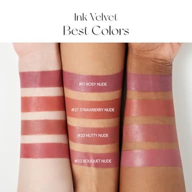 Peripera Ink the Velvet Lip Tint - High Pigment Color, Longwear, Weightless, Not Animal Tested, Gluten-Free, Paraben-Free (017 ROSY NUDE) - Image 4