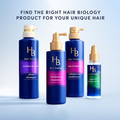 Hair Biology Full & Vibrant Set Including: Volumizing Shampoo (12.8 Fl Oz), Conditioner (12.8 Fl Oz) & Thickening Treatment (6.4 Fl Oz), for Thin or Fine Hair, Biotin Infused, Paraben-Free, Color-Safe - Image 10