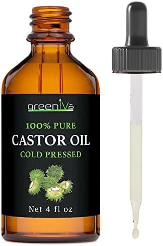 GreenIVe 100% Pure Castor Oil – Cold-Pressed, Hexane-Free – Hair, Eyebrows, Eyelashes, Skin Moisturizer, Castor Pack Wrap Oil Glass Bottle (4 Fl oz - Image 3