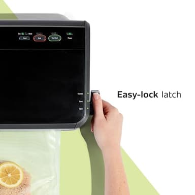 FoodSaver Vacuum Sealer Machine, Automatic Bag Detection, Sous Vide Friendly, with sealer bags, roll, handheld vacuum sealer, black - Image 4