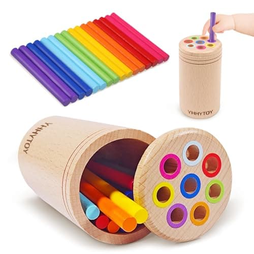 YHHYTOY Montessori Toys for 1+ Year Old, Toddler 18 Month Old Toy Color Sorting Preschool Learning Activities, Fine Motor Skills Sensory Toys for Toddlers 1-3, 1 2 3 Year Old Girl Boy Baby Gifts - Image 1