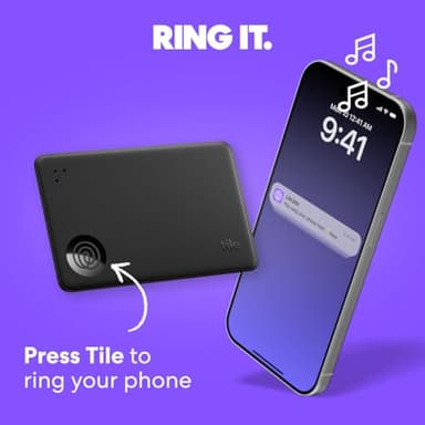 Tile by Life360 Essentials - Bluetooth Trackers & Item Locators for Keys, Wallets, Remotes & More; Easily Find All Your Things. Both iOS and Android Compatible. 4-Pack (Mates/Slim/Sticker) - Image 4