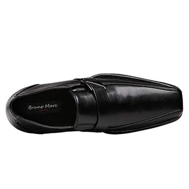 Bruno Marc Men's Giorgio Leather Lined Dress Loafers Shoes,Size 11,Black,Giorgio-3 - Image 4
