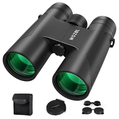 WOZEL 16x42 Binoculars for Adults High Powered - HD Clear Low Light Vision with Large Bright View - Powerful Binoculars for Brid Watching Hunting Travel Hiking Concerts - Black - Image 1