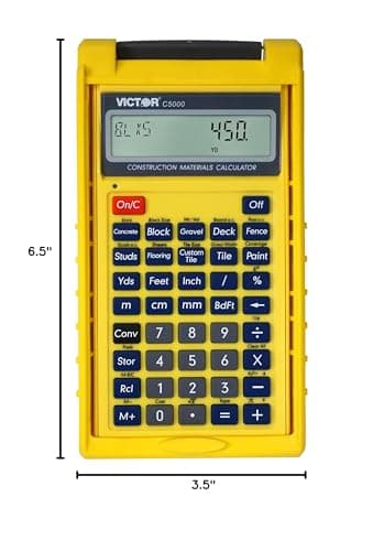 Victor C5000 Construction Materials Calculator with Protective Case - Image 7