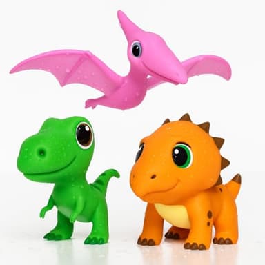 SplashEZ Mold Free Dinosaur Bath Toys, No Hole Bath Toys for Toddlers, Bathtub Dinosaur Set for Kids, No Mold Floating Water Dino Set for Pool, BPA-Free Safe Fun, Infant Babies Ages 1 3 6 12 18 Mo - Image 1