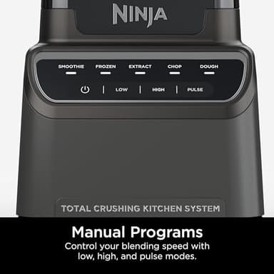 Ninja Blender, Kitchen System for-Smoothie, Frozen, Extract, Chop & Dough, Pitcher, 8-cup Food Processor Bowl, Smoothie Cup, Ninja Total Crushing, 1200 Watt, BPA Free, Dark Grey, BR601AMZ - Image 5