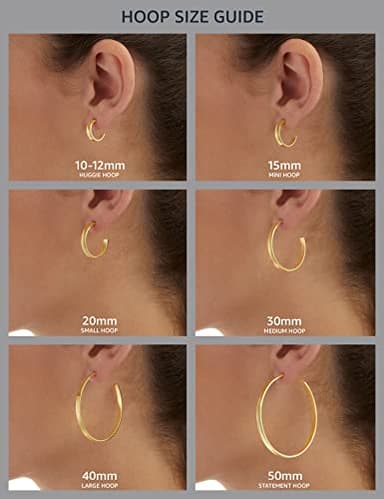 Amazon Essentials Rose 18K Gold Plated Sterling Silver Filigree Round Hoop Earrings ,(previously Amazon Collection) - Image 3