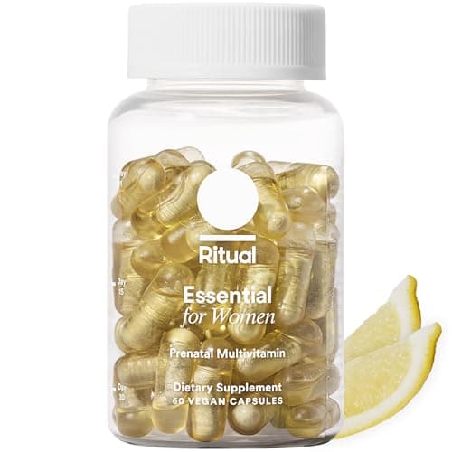 Ritual Essential for Women Prenatal Multivitamin: Folate & Choline for Neural Tube Support, Omega-3 DHA for Fetal Brain Development, Iron, Calcium-Helper D3 & K2, Non-GMO, Vegan, Citrus, 30 Days - Image 1