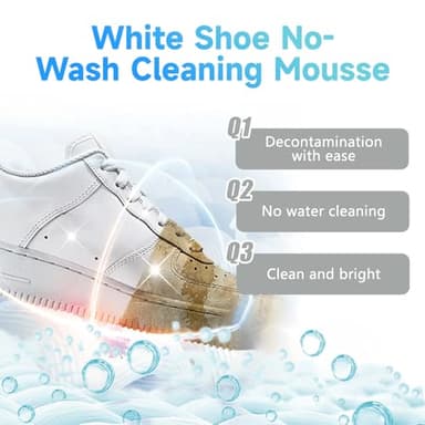 2025 NEW Shoe Cleaner, 5.7 fl.oz Sneaker Cleaner Foam for Removing Stains and Dirt, Shoe Cleaning Kit for White Shoes - Image 5