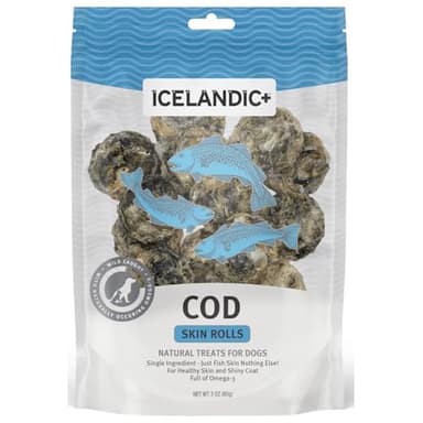 Icelandic+ Skin Rolls: Cod - 3oz Bag, Dog Treats, Pure Wild-Caught Air-Dried Fish, Single Ingredient Snacks, Pe Chews, Just The Fish Nothing Else - Image 7