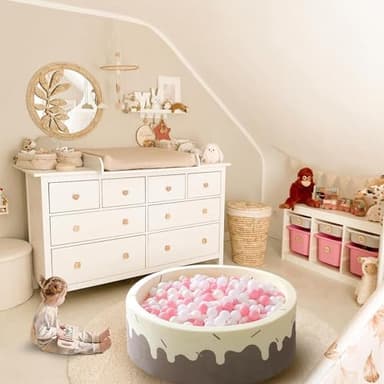 GOGOSO Ball Pit Balls,Plastics Balls for Ball Pit, Stars Hearts Shape for PastelBall for Toddlers Kids - Image 6