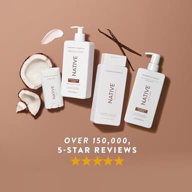 Native Body Lotion Contains Naturally Derived Plant-Based Moisturizers for Women and Men | Restores Dry Skin, Coconut & Vanilla, 16.5 fl oz - Image 8