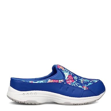 Easy Spirit Women's Traveltime500 Mule, Blue Floral, 6 Wide - Image 3