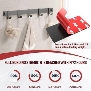 3M Double Sided Tape Heavy Duty, 20PCS VHB 5952 Adhesive Pads - 1 in & 2 in Squares and Dots, 1x2 in Rectangles, Strong Hold Mounting Tape for Crafts, Photos, Home & Office Use - Image 3