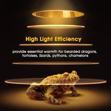 Reptile Heat Lamp 50W G9 Halogen Heat Bulb & Dome Reptile Light Fixture, Aluminum Reflector, UVA Basking Light for Reptiles, Dimmable Heat Lamp for Chicken Turtle Snake Gecko Lizard - Image 6