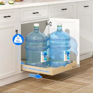 WelFurGeer Soft Close Pull Out Drawers for Cabinets, 17" W x 22" D Pull Out Cabinet Drawer with Heavy Duty Slides, Pull Out Cabinet Organizer, Cabinet Pull Out Shelves, Pull-Out Home Organizers - Image 6