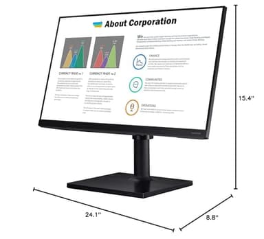 SAMSUNG FT45 Series 27-Inch FHD 1080p Computer Monitor, 75Hz, IPS Panel, HDMI, USB Hub, Height Adjustable Stand, 3 Yr WRNTY (LF27T450FQNXGO),Black - Image 17