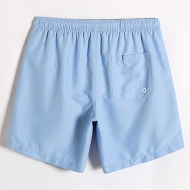 maamgic Mens Swim Trunks Quick Dry Swim Shorts with Mesh Lining Funny Swimwear Bathing Suits 7inch Solid Lake Blue Large - Image 2