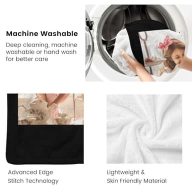 ZHOUSFK Mom Blanket for Mothers Day from Daughter Son,Custom Personalized Picture Photo Blankets for Mother’s Day Customized Christmas Birthday for Wife Gifts for Mom - Image 6