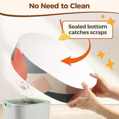 ComSaf Cat Scratcher Cardboard Bed Lounge Couch for Indoor Cats Oval Shape 17"x13", Kitty Cat Scratching Pad Recycle Corrugate Scratcher Long Lasting Furniture - Image 5