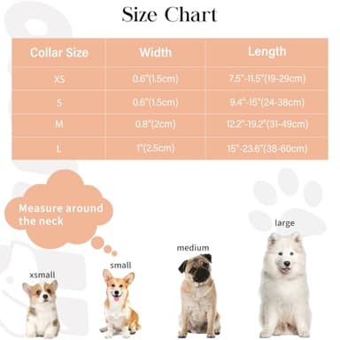 HSIGIO Soft Cotton Dog Collar, Adjustable Dog Collar with Metal Buckle, Colored Maple Leaf with Pendant Girl Boy Dog Collars Gift for Small Medium Large Dogs (X-Small) - Image 6