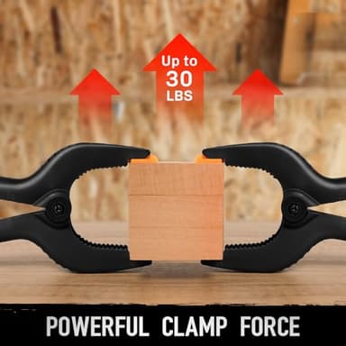 4.5 Inch Spring Clamps Heavy Duty, 10 Pack Spring Clips, Backdrop Clips Clamps for Crafts Woodworking Photography - Image 5