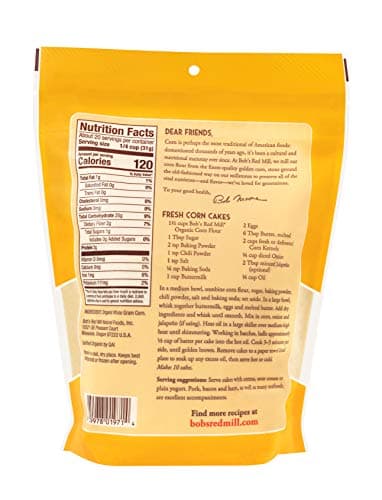 Bob's Red Mill Organic Corn Flour, 22oz (Pack of 4) - Non GMO, Whole Grain, Vegan, Kosher - Image 2