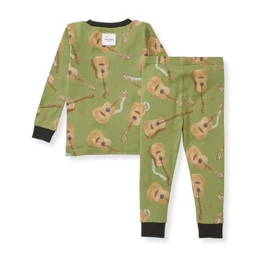 Burt's Bees Baby Baby Boys Pajamas, 2-Piece Long Sleeve Tee and Long Pant Cotton PJ Set, Sizes for 12 Months to 12 Years - Image 2